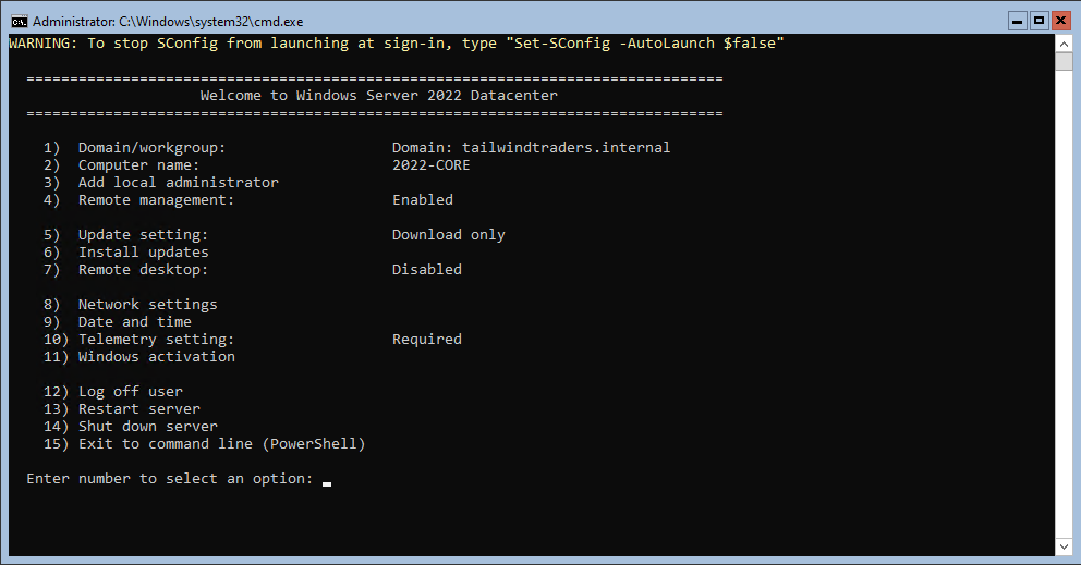 how to configure ip and rename your windows server core